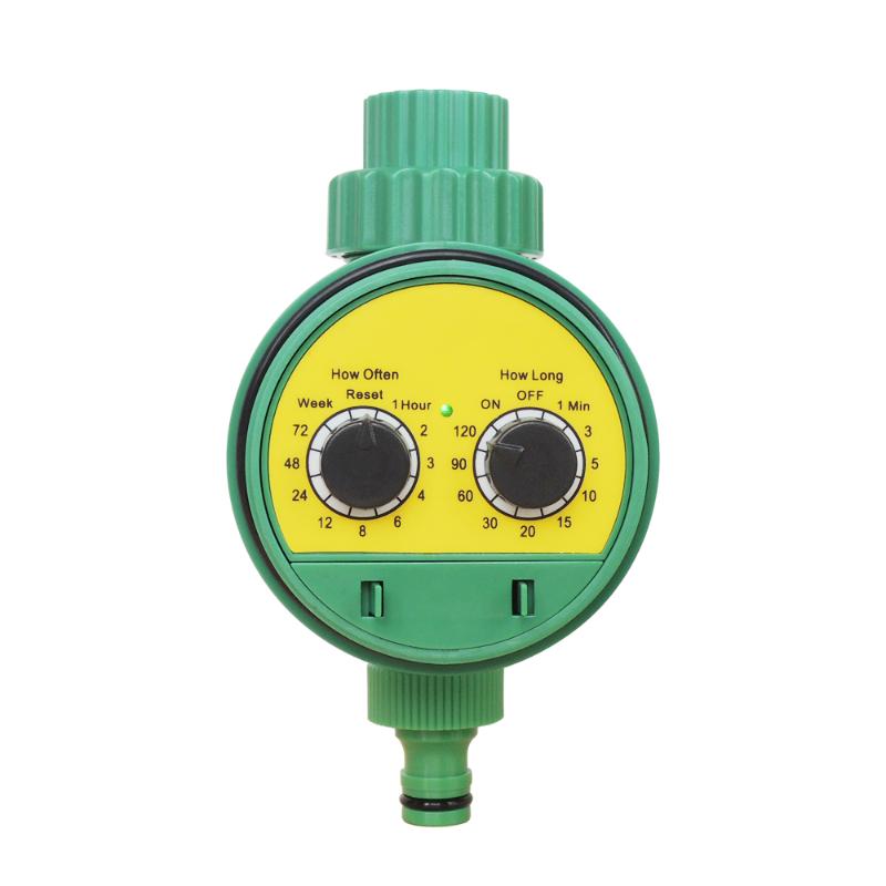 

NBBX6607 Irrigation Timer, Outdoor Timed Irrigation Controller Automatic Sprinkler Controller Programmable Valve Hose Water Time, Green yellow eu