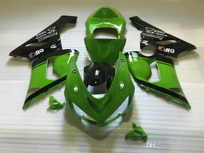 

Motorcycle Fairing body kit for KAWASAKI Ninja ZX6R 05 06 ZX 6R 636 2005 2006 ZX-6R Green Fairings bodywork+gifts SP02, Multi-color