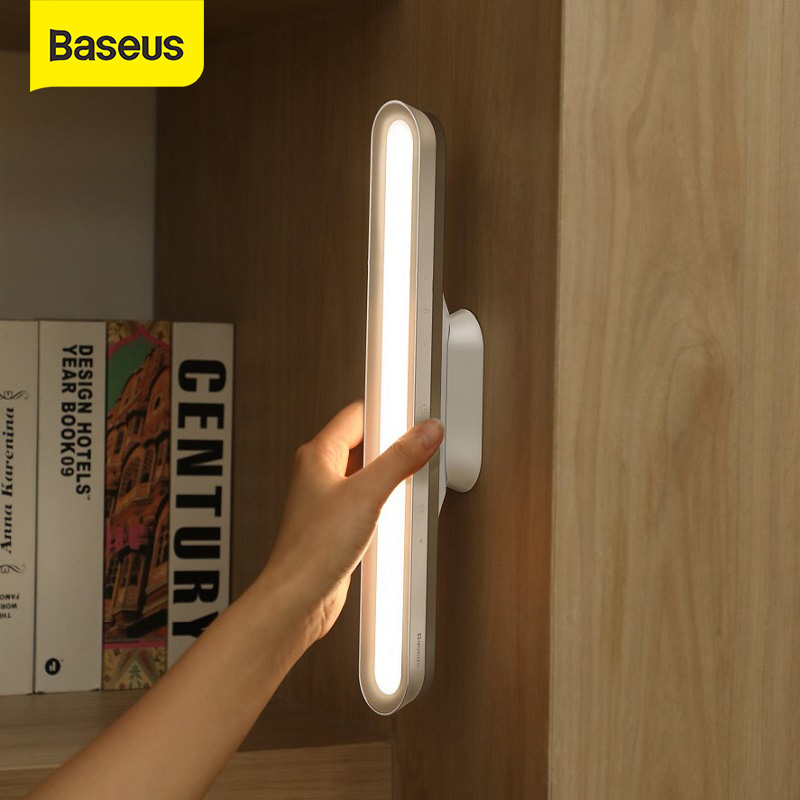 

Baseus Desk Lamp Hanging Magnetic LED Table Lamp Chargeable Stepless Dimming Cabinet Light Night Light For Closet Wardrobe FY7502