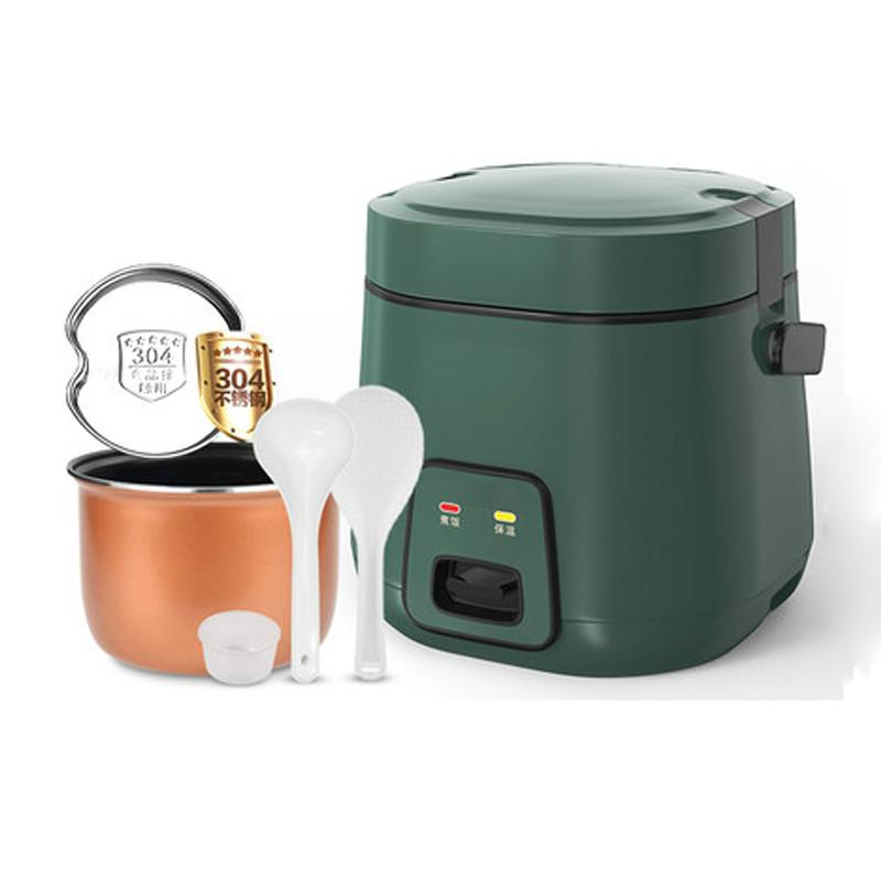 

1.2L Mini Electric Rice Cooker 2 Layers Heating Steamer Multifunction Meal Cooking Pot 1-2 People Lunch Box EU US Plug