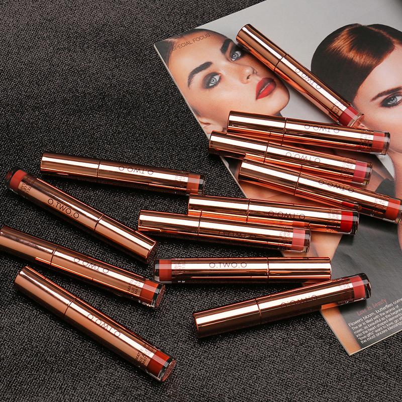 

O.TWO.O 12 Color Moisturizing Glossy Moisturizing And Plump Lip Color For Women's Lipgloss, 02