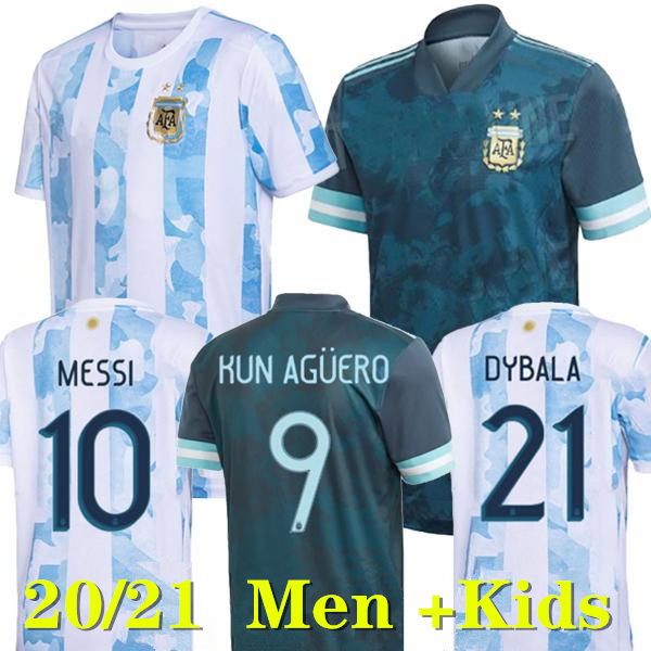 

2020 2021 Argentina jersey Messi Dybala Di Maria Higuain Kun Aguero LAUTARO football polo shirts jerseys PANTS MASKS soccer Jersey, Color 2