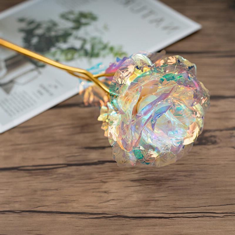 

Christmas Day Gift 24k Gold Foil Plated Rose Creative Gifts Lasts Forever Rose for Valentine E's Day Girl Gift Wholesale, As show