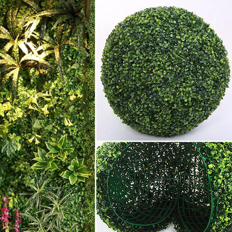 

1PCS Large Green Artificial Plant Ball Topiary Tree Boxwood Wedding Party Home Outdoor Decoration Plants Plastic Grass Ball1