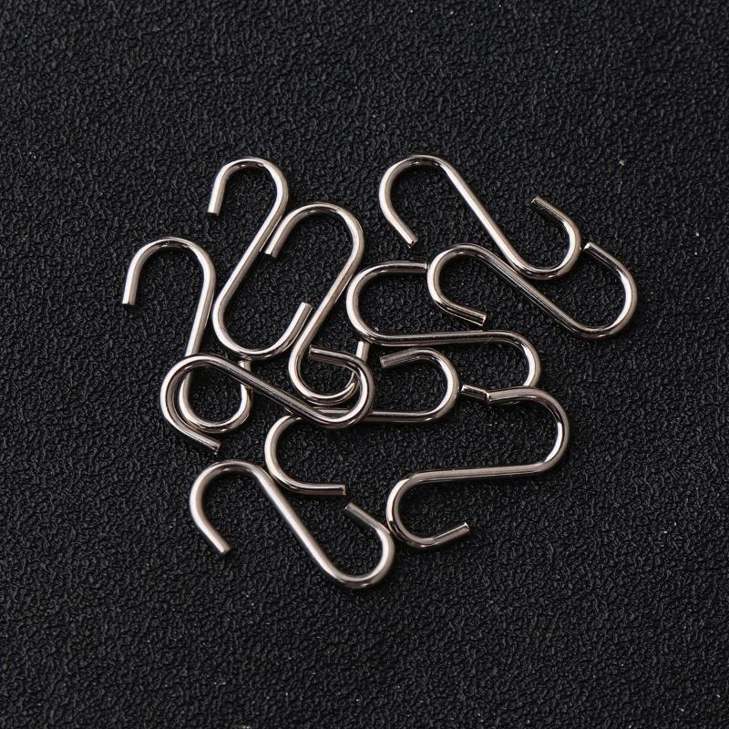 

100PCS DIY Mini S-Shaped Hooks Sturdy S-Shaped Hooks Stainless Steel Hangers Metal Hook Up Home Storage Rack