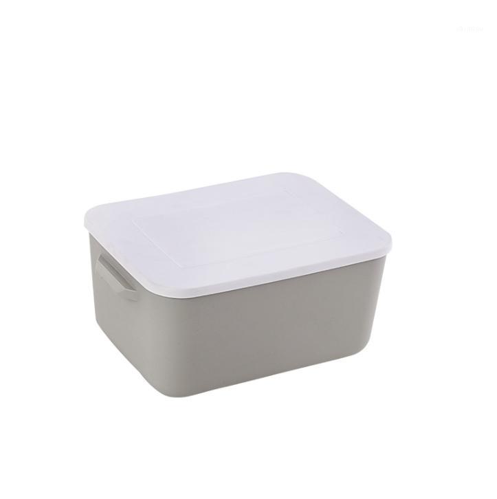 

Modern and simple plastic storage box with lid toy book sorting box household sundries storage and clothing storage1