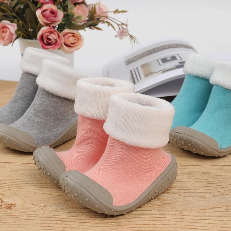 

Autumn and Winter New Towel Thicken Children's Floor Socks Baby Baby Toddler Shoes Rubber Sole Cartoon Tube Socks1, Cg0213g