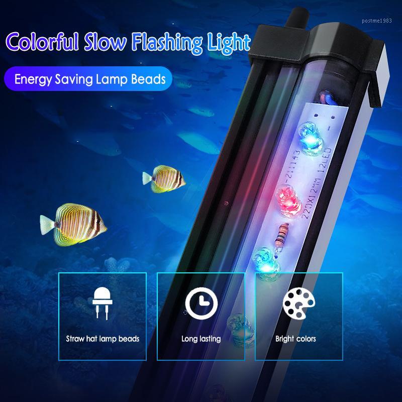 

3 Size Free Shipping RGB LED Aquarium Air Bubble Fish Tank Lights Multi-color Submersible Lamp EU US Plug1