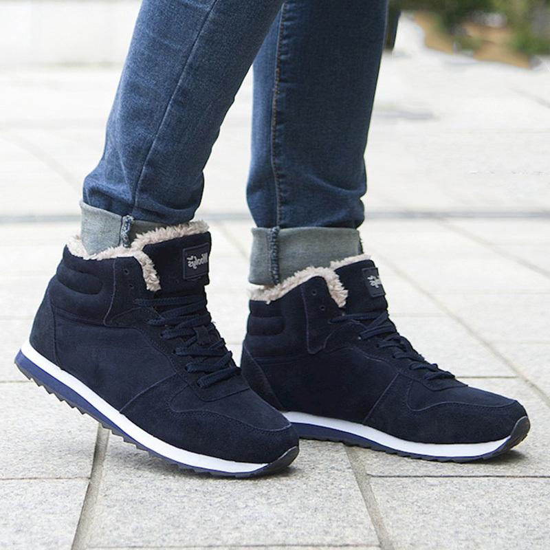 

Winter Women Boots Shoes 2020 Plus Size 46 Ankle Boots for Women Shoes Snow Botas Mujer Casual Booties Warm Winter Sneakers, Black