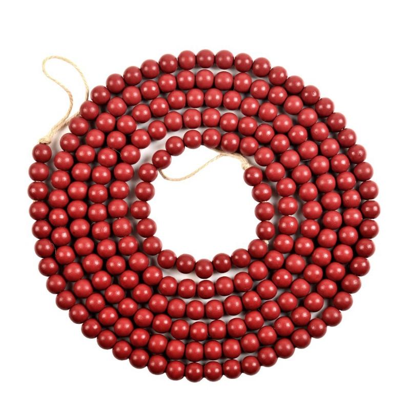 

Christmas Tree Garland Wooden Bead Christmas Room Decor Ornament Party Decor
