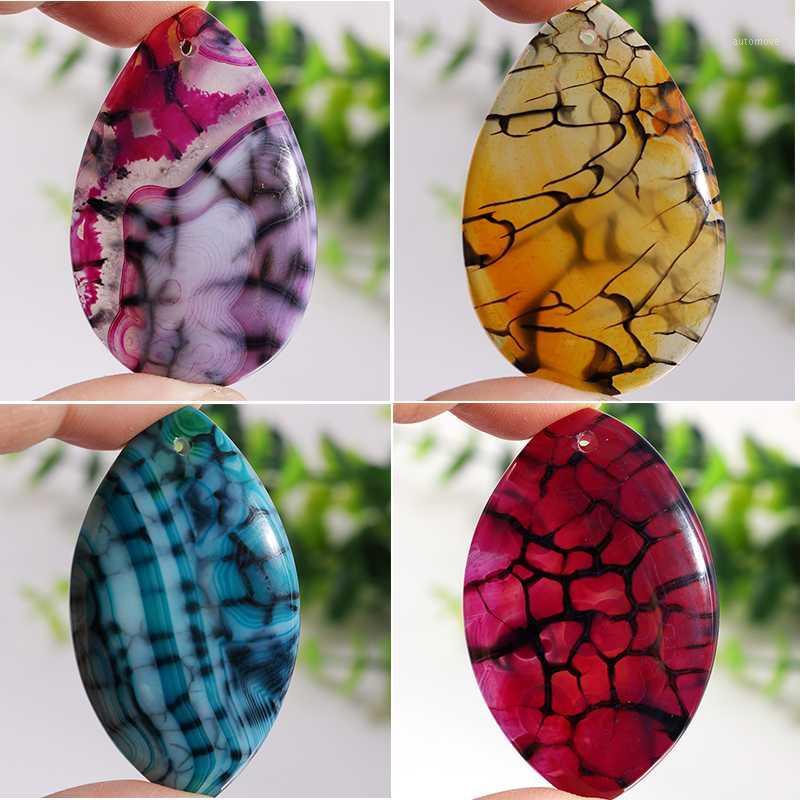 

Charms Dragon Veins Agates Multiple Shape Pendant Stone Bead for Jewelry Making 1Pcs Charming Stone Bead1