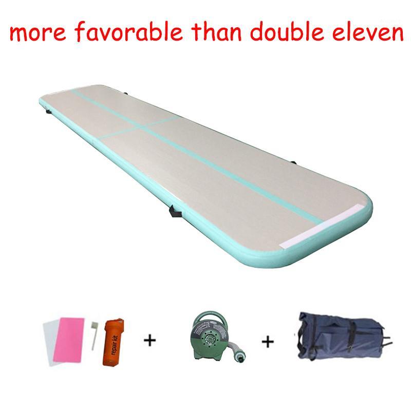 

19.7ft Inflatable 6m Air Track Professional Tumbling Mat for Gymnastics Airtrack Floor Mats with Free Electric Air Pump 600w1