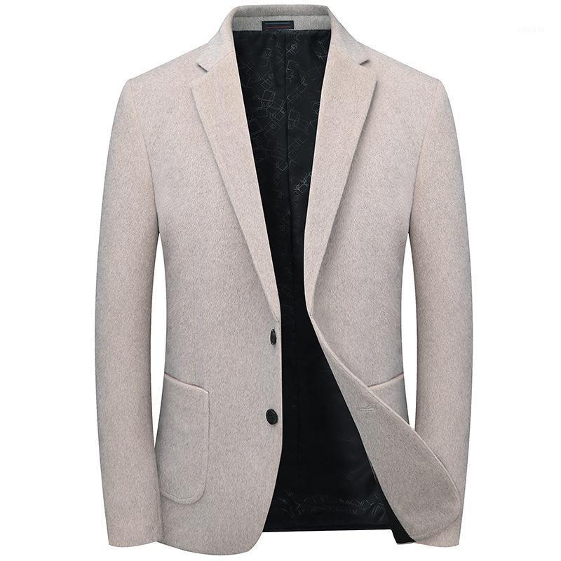 

Men Blazer Oversize Pure Color Male Fake Mink Cashmere Blazers Costume Homme Mariage Wedding Suit Jacket Luxury Terno Masculino1, Beige