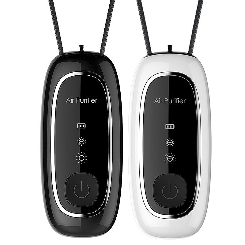 

2 Pcs Hanging Neck Air Purifier Fashion Personal Wearable Purifier Mini Portable Negative Ion Generator