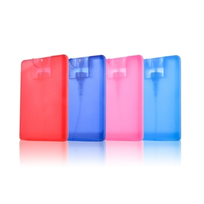 

20ml Plastic Spray Bottle Credit Card Shape Pocket Size Flat Spray Bottle For Perfume Empty Mist Sprayer Bottles Hand Sprays