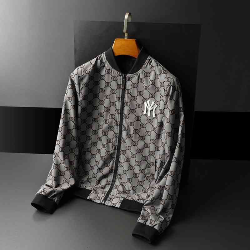 

Men's Jackets Boutique 302 spring and autumn men's baseball collar jacket 9SLK, As shown in figure