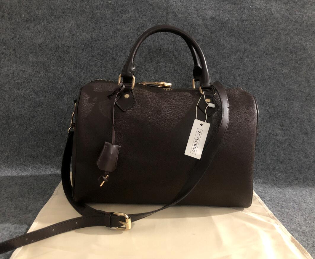 

Handbags Fashion Women Bag Leather Handbags Shoulder Bag 30cm Messenger Bags for Women Handbag wallet has a serial number, Old flower