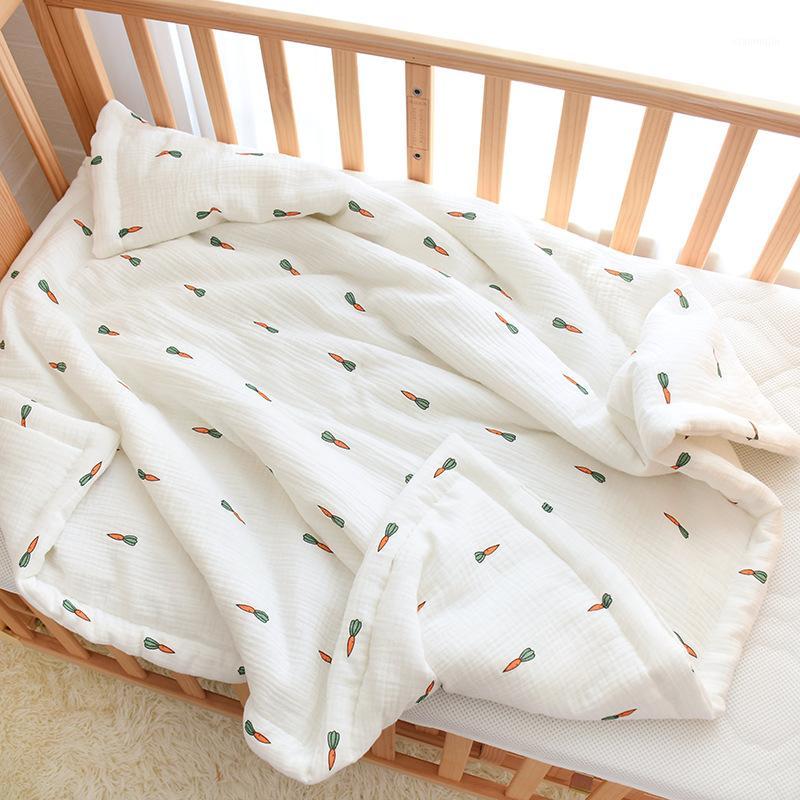 

2020 Cotton summer quilted quilt air-conditioning quilts bed cover kids children single series Printed Bedding Home Textile1, Pineapple