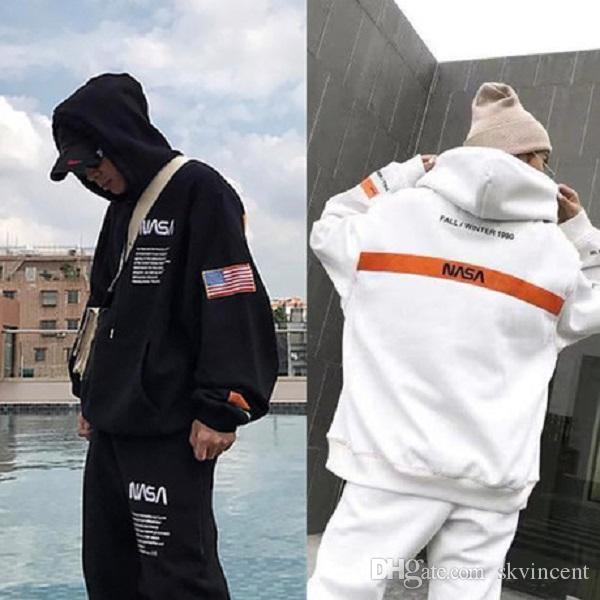 

streetwear Travis Scott Cotton NASA hoodies fashion letter printed Hoodie autumn winter Mans womans Pullover hip hop Sweatshirt hooded Hoody, White-2