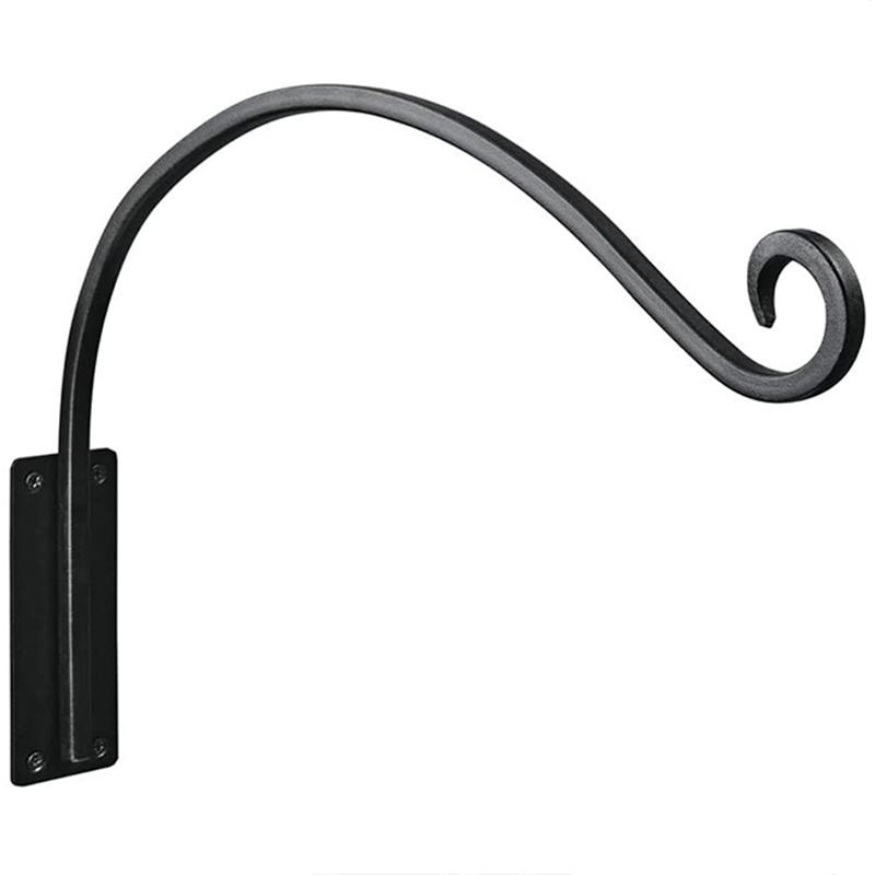 

Heavy Duty Plant Hanger Bracket Outdoor Hand-Forged Hanging Plant Bracket Durable and Stable Bird Feeder Hanger