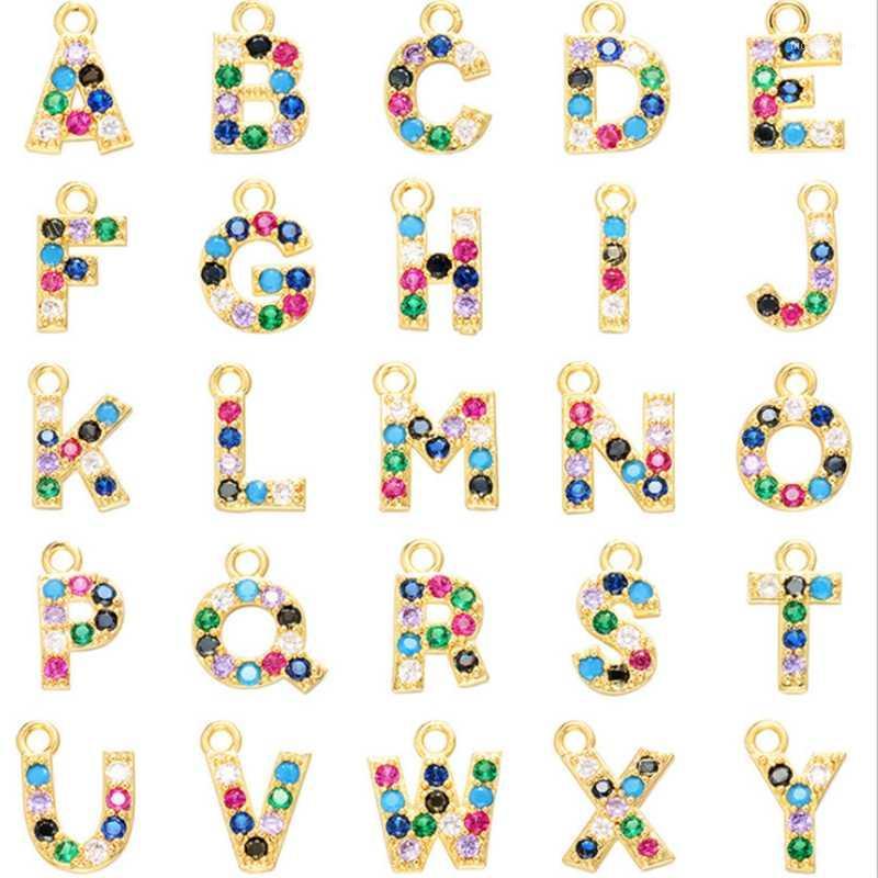 

Specialyou 26 A-Z Letter Name Initial Necklaces Pendant Multicolor CZ Necklace Personalized DIY Letter Jewelry For Women1