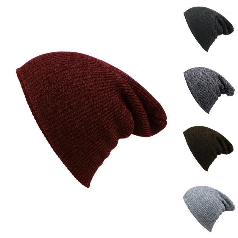 

Winter Warm Beanies Hats Cotton Skullies Hip Hop Soft Knitted Hat Female Cap For Boys Girls Outdoor Caps Fashion Accessory1, Black