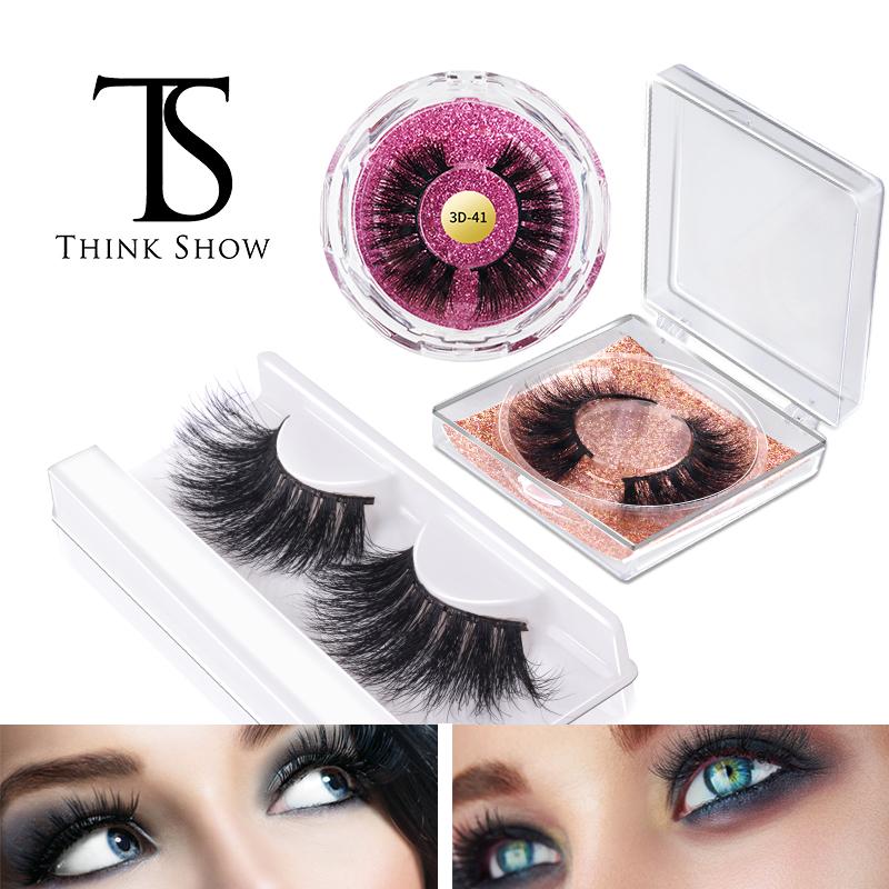 

THINKSHOW 100% Mink Lashes Luxury 3D Mink Lashes Real Siberian 100% Handmade Eyelashes Makeup Tools in Bulk