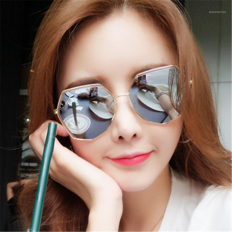 

Frame Outdoor Fashion Female Irregular Polygon Polarized Lens Sunglasses Metal + Tr1