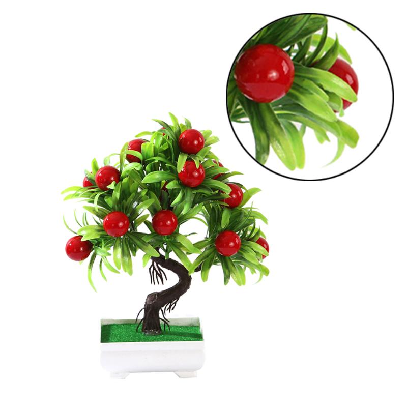 

Simulation potted fruit simulation bonsai plant 15 large fruit desktop home decoration landscape red potted