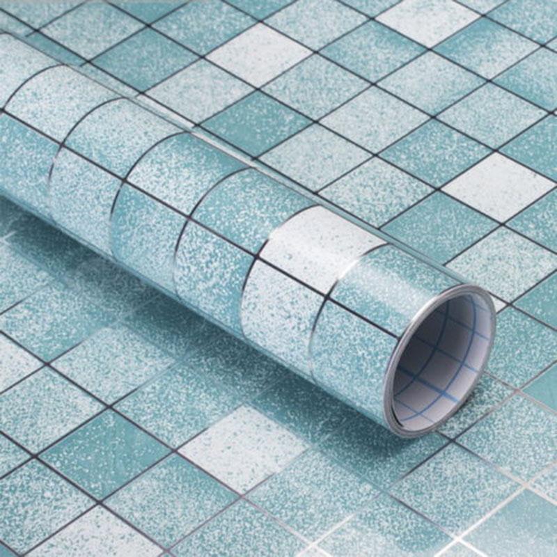 

Cupboard Wall Sticker Kitchen Bathroom Paper Decor Art 45*200cm Decoration High Temperature Resistant