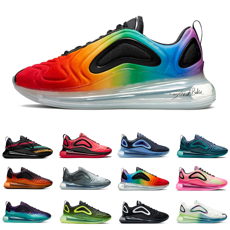 

2022 720 mens running shoes sneakers University Flash Triple Black Sea Forest Pistachio Frost Oreo Obsidian Be True men women trainers sports shoe high quality, Pay for box