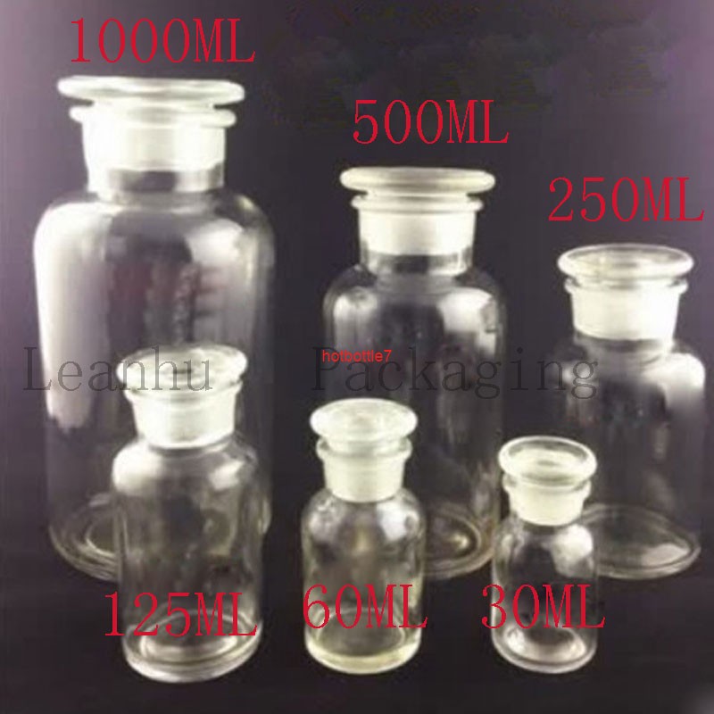 

Clear Glass Reagent Bottle Alcohol Container ,Empty Cosmetics Packaging Apothecary bottleshigh qualtity