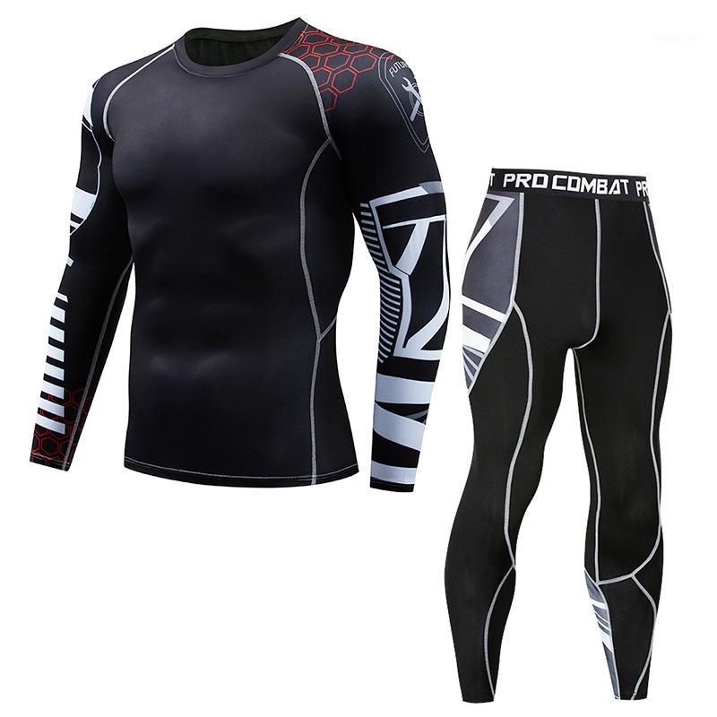 

Men' Sports Suit Men' New Quick-Dry Breathable Moisture-Absorbing Running Fitness Suit Long-Sleeved Pro Tights1, 01