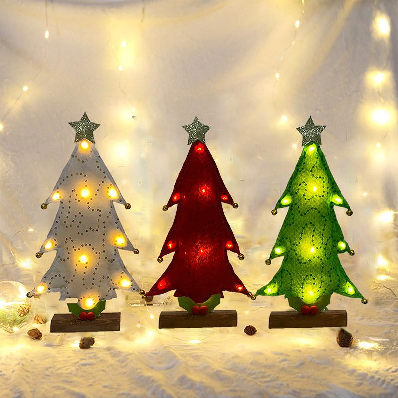 

Christmas Decoration Ornaments Christmas Tree Lights Mini LED Tree Home Party Decoration New Year 2021