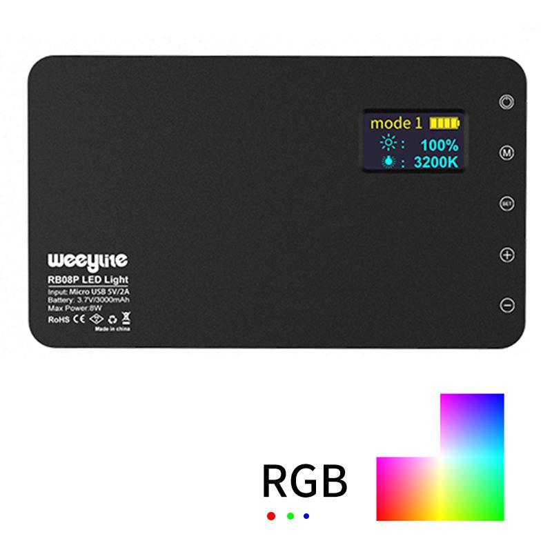 

RB08/RB08P Ultra Thin Dimmable LED Video Light LED Display with Battery On Camera DSLR Photography Lighting Fill Light1