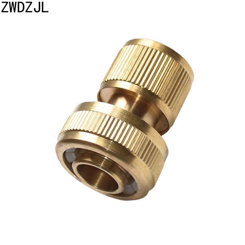 

Brass 3/4 hose Quick Connector Garden tap Garden Irrigation 25mm hose Connector Pure copper Adapter 6pcs, Yellow