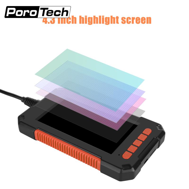 

1080P 2600mAh Battery Endoscope Camerawith 8 LED IP67 Waterproof Lens Cable Full Check Applications 4.3inch Highlight Screen