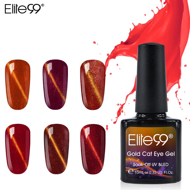 

Elite99 Magnetic Gel Nail Polish 10ml Wine Red Cat Eye Nail Art Gel Soak Off UV LED Varnish Soak Off UV LED Art, 6101
