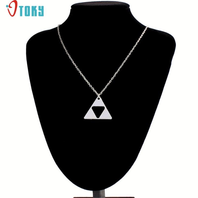 

OTOKY Gussy Life Fashion Women Triangle Legend of Zelda Triforce Costume Metal Alloy Pendant Necklace Mar8