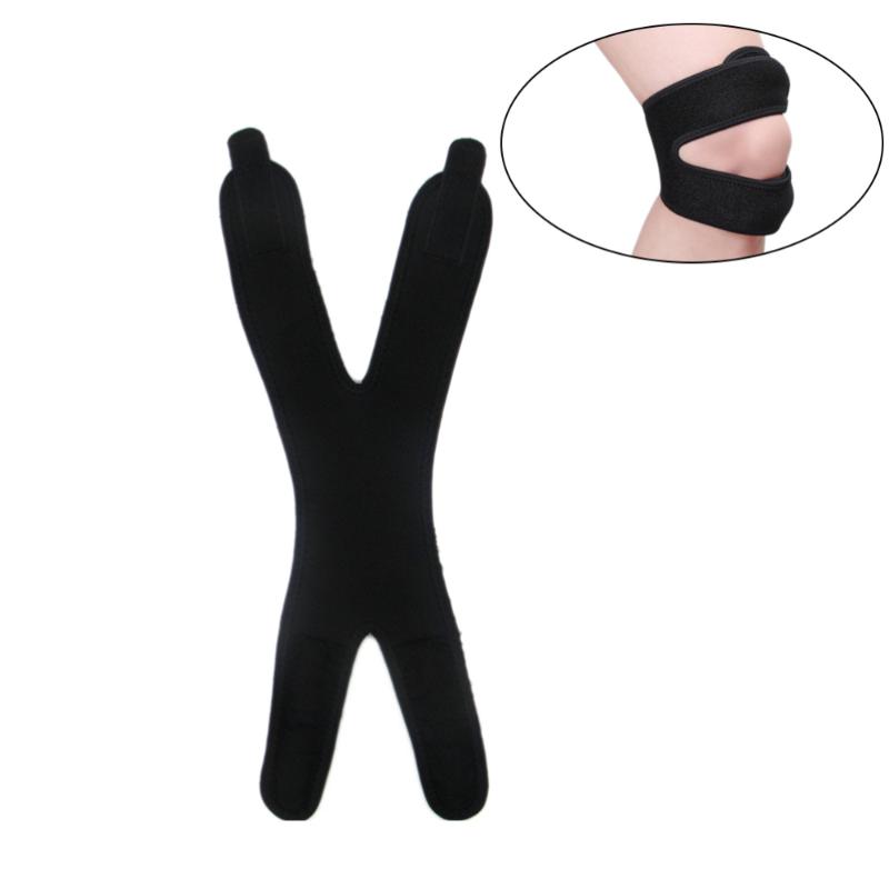

46x17cm Dual Adjustable Knee Support Brace Pads for Training and Recovery, As shown