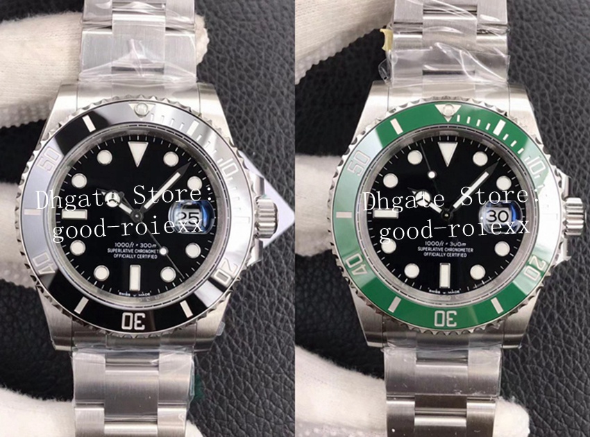

41mm Black Green Men's Automatic Watch VS Factory Cal.3235 Watches Clean Ceramic Bezel Eta Men Steel 126610 Dive Waterproof Wristwatches