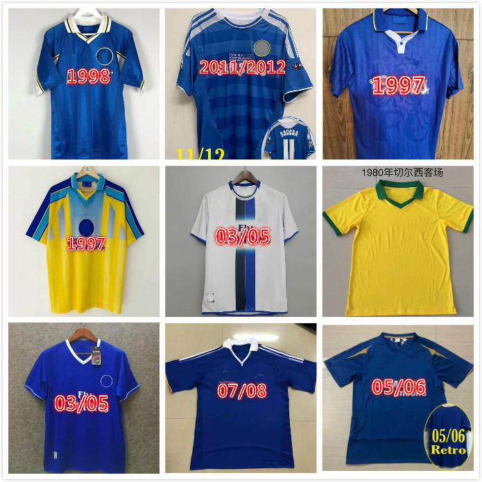 

2011 Retro Lampard Torres Drogba Soccer Jersey 11 12 96 97 99 Football Shirts Crespo Hughes 03 05 06 COLE ZOLA Vialli 07 08, Army green