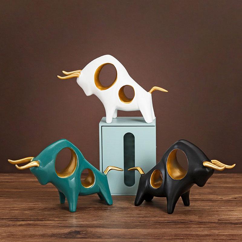 

2021 Chinese Zodiac Year of the Ox Resin Craft Home Decorations Happy New Year Good Wishes for Friend Family DNJ998