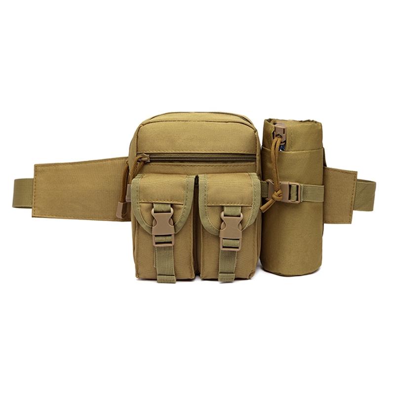 

Outdoor Waist Pack Waterproof Oxford Molle Camping Hiking Pouch Kettle Bag, Yellow