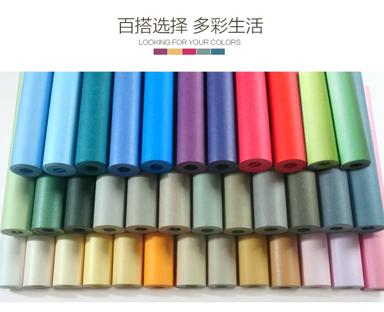 

Modern Minimalist Silk Pure Plain Papel De Parede Blue Non-woven Wallpaper Bedroom Living Room TV Backdrop High-grade Wallpapers, As pic