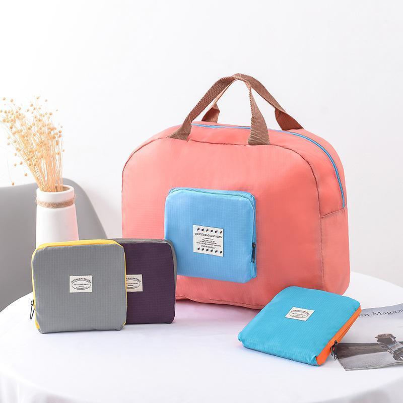 

Travel bag, portable storage bag, foldable, large capacity, waterproof with handle, suitable for travel and shopping, 4 colors1