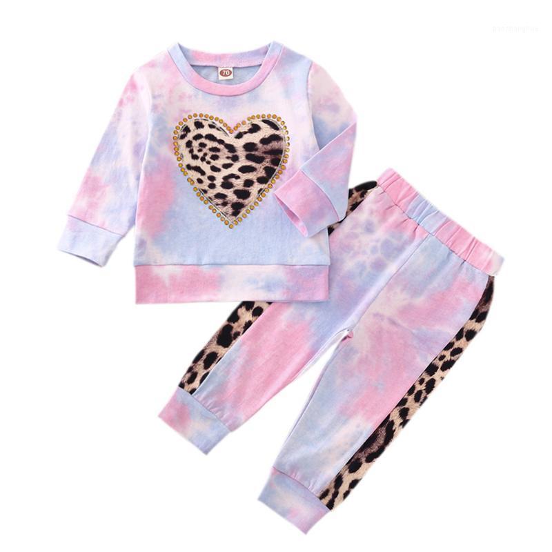 

Infant Newborn Kid Baby Girls Fall Clothes Long Sleeve Tie Dye Print Pullover Top + Pants Leggings 2Pcs Outfits Set Clothing1, Green