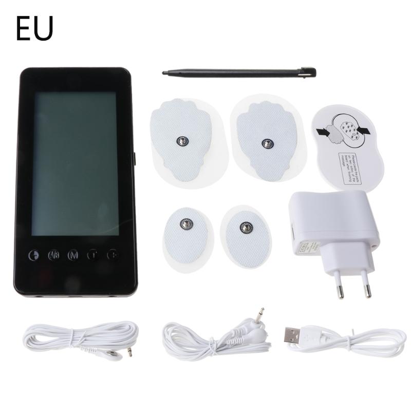 

Electric Tens Unit 28 Modes Digital Therapy Machine Electrode Pads Wire Massager U2JD