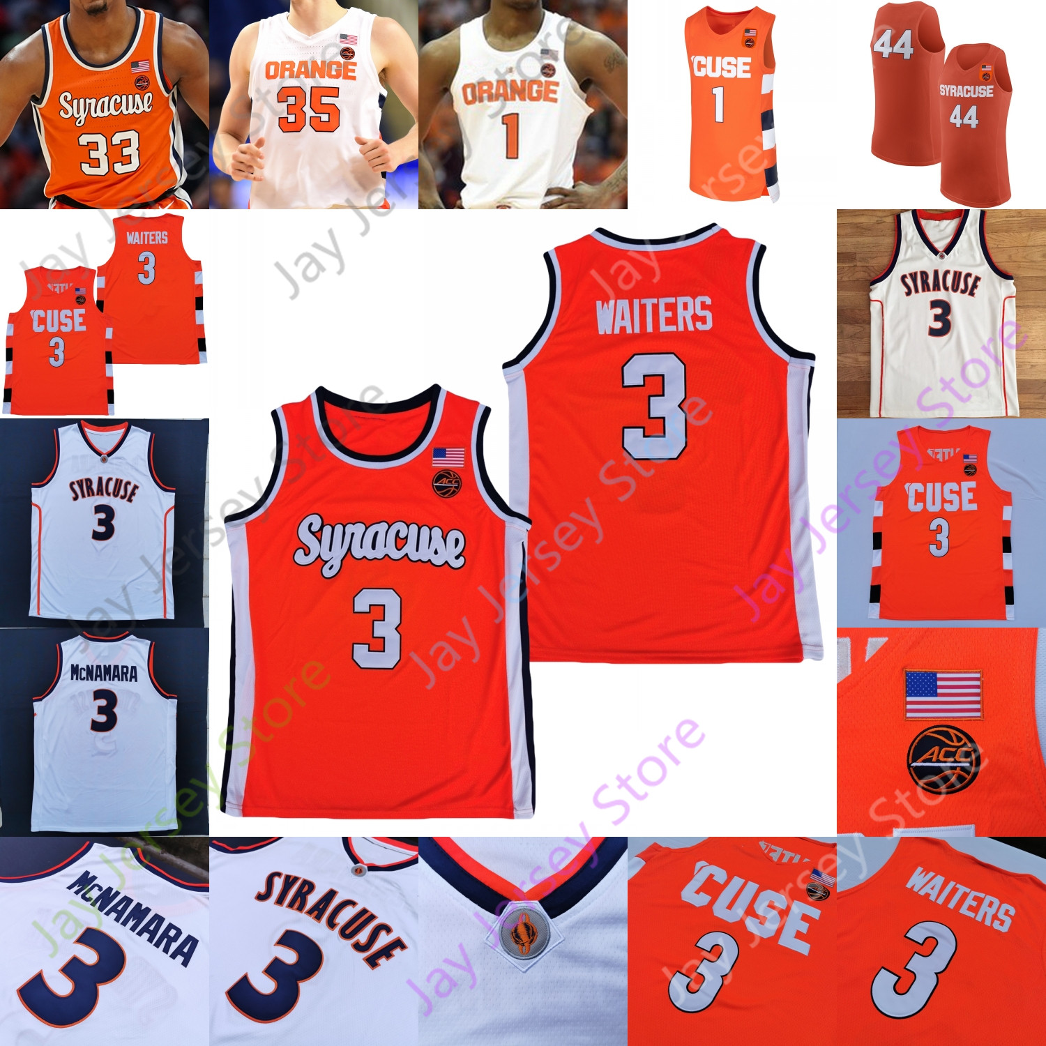 

Syracuse Orange Basketball Jersey NCAA College Anthony Elijah Hughes Buddy Boeheim Joseph Girard III Dolezaj Guerrier Sidibe Grant Waiters, White i