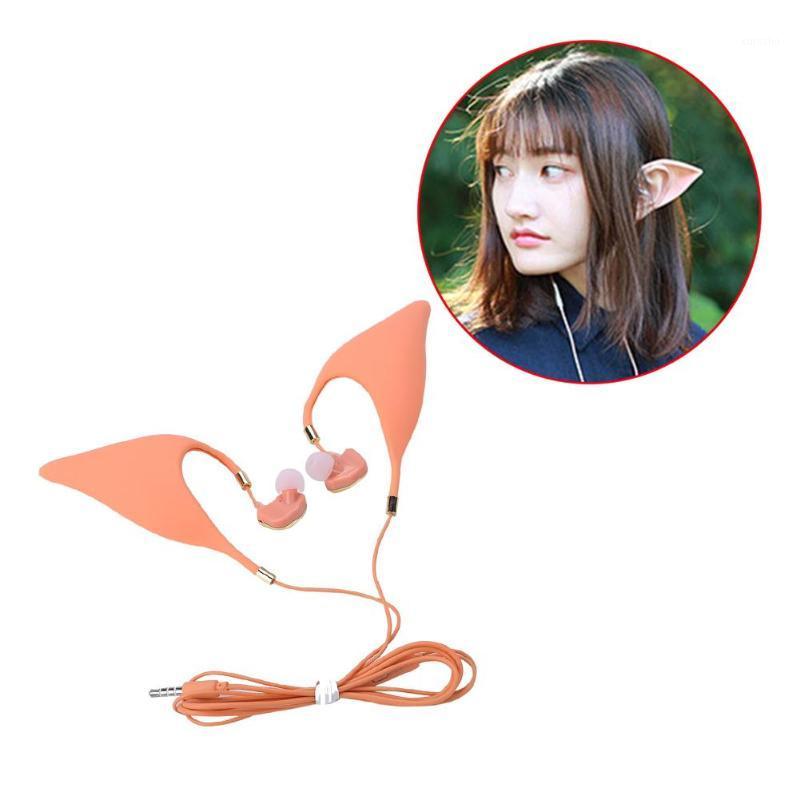 

Low Bass In-ear Earphones Super Clear Elf with Mic Silicone Halloween Cosplay Wired Earphones fone de ouvido for phone Headset1